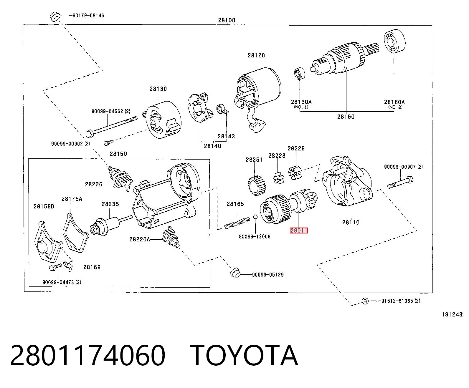 2801174060 Toyota