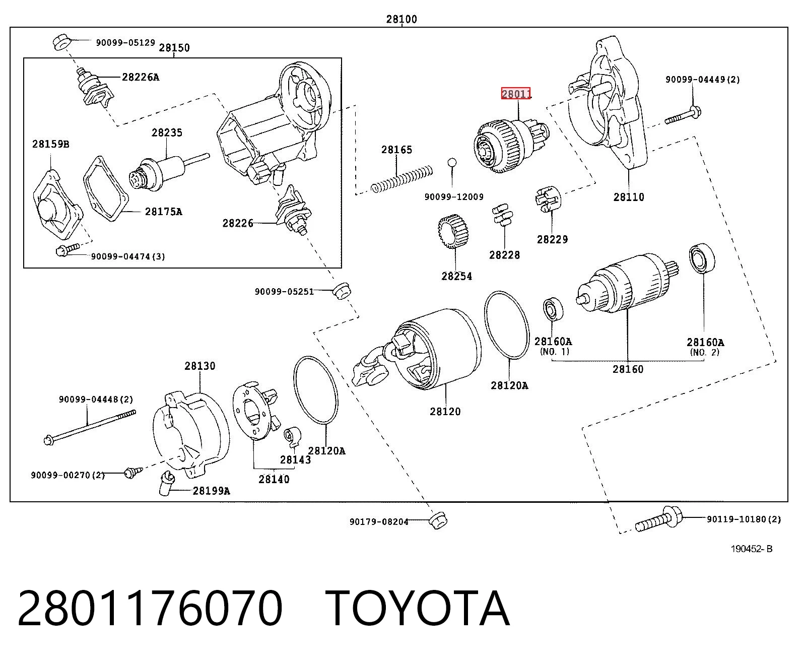 Bendix motor de arranque Honda Civic V (1991-1996)