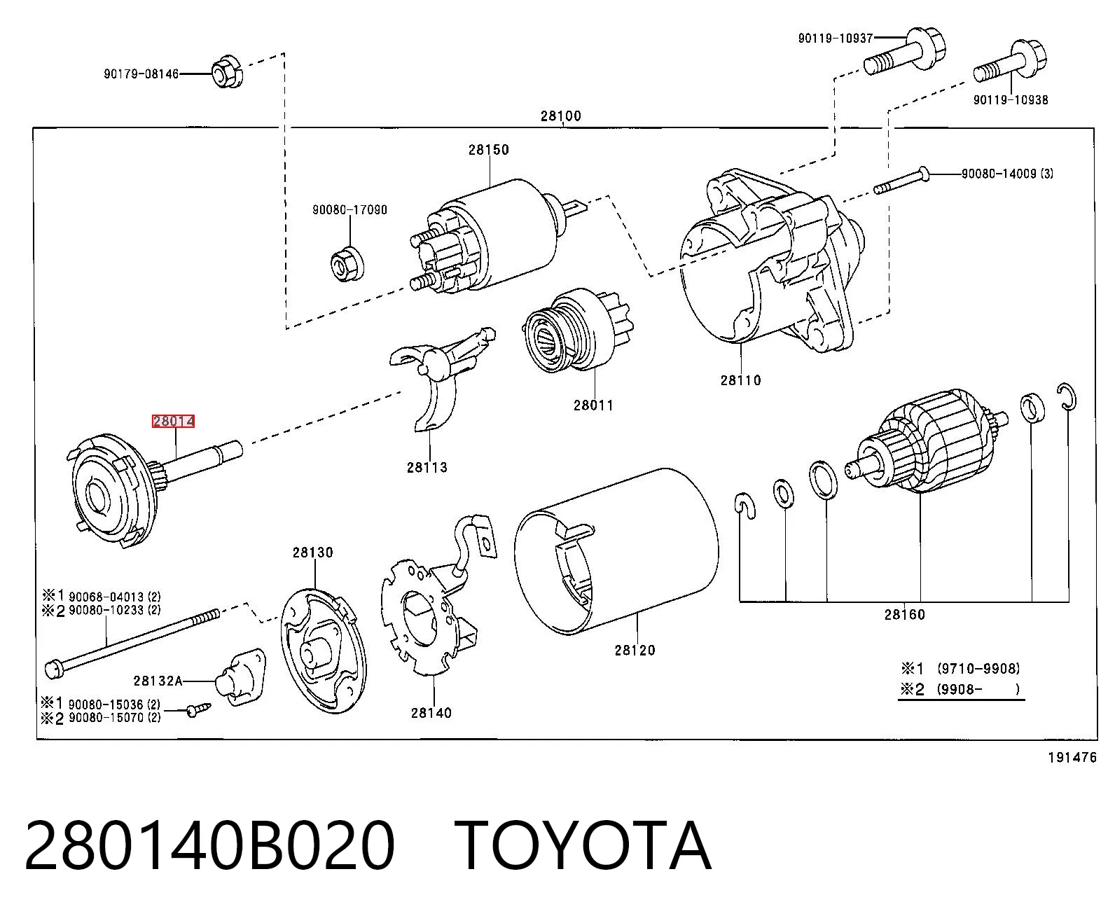 280140B020 Toyota