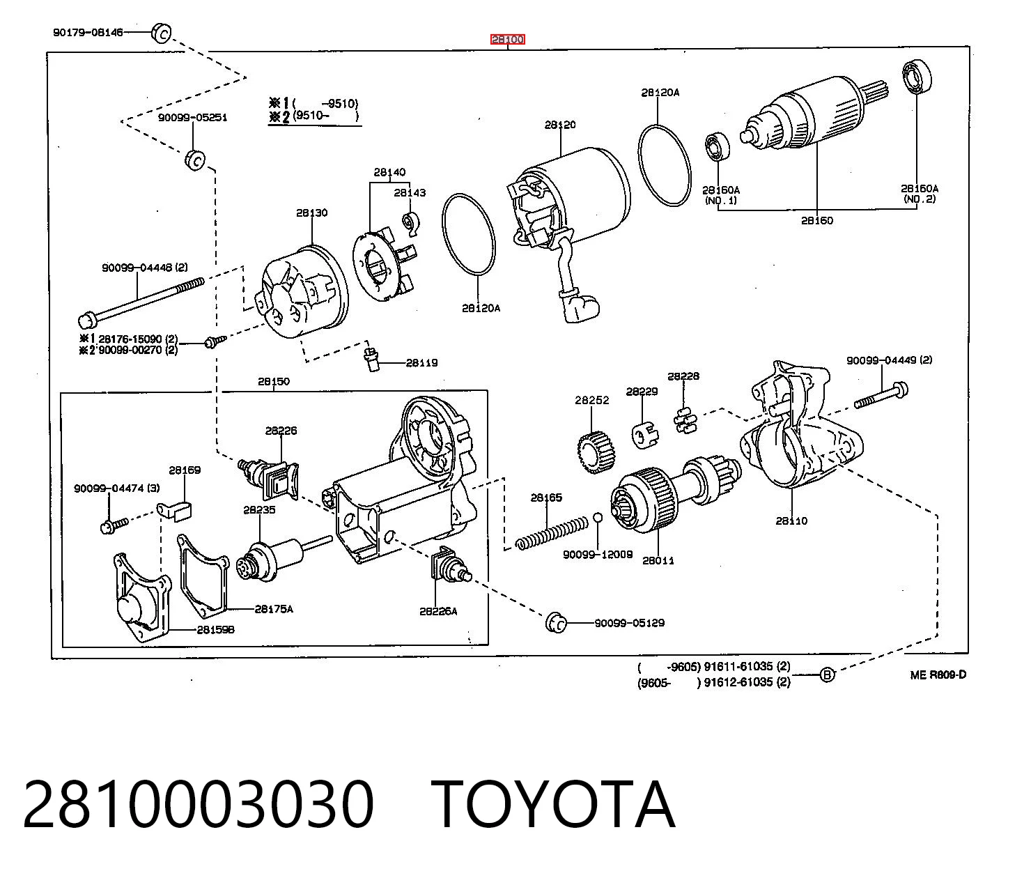 Arrancador Toyota Celica  (T16)