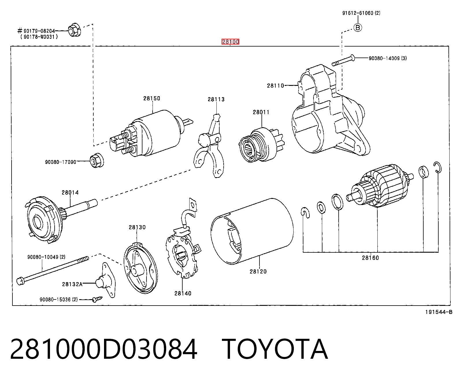 281000D03084 Toyota