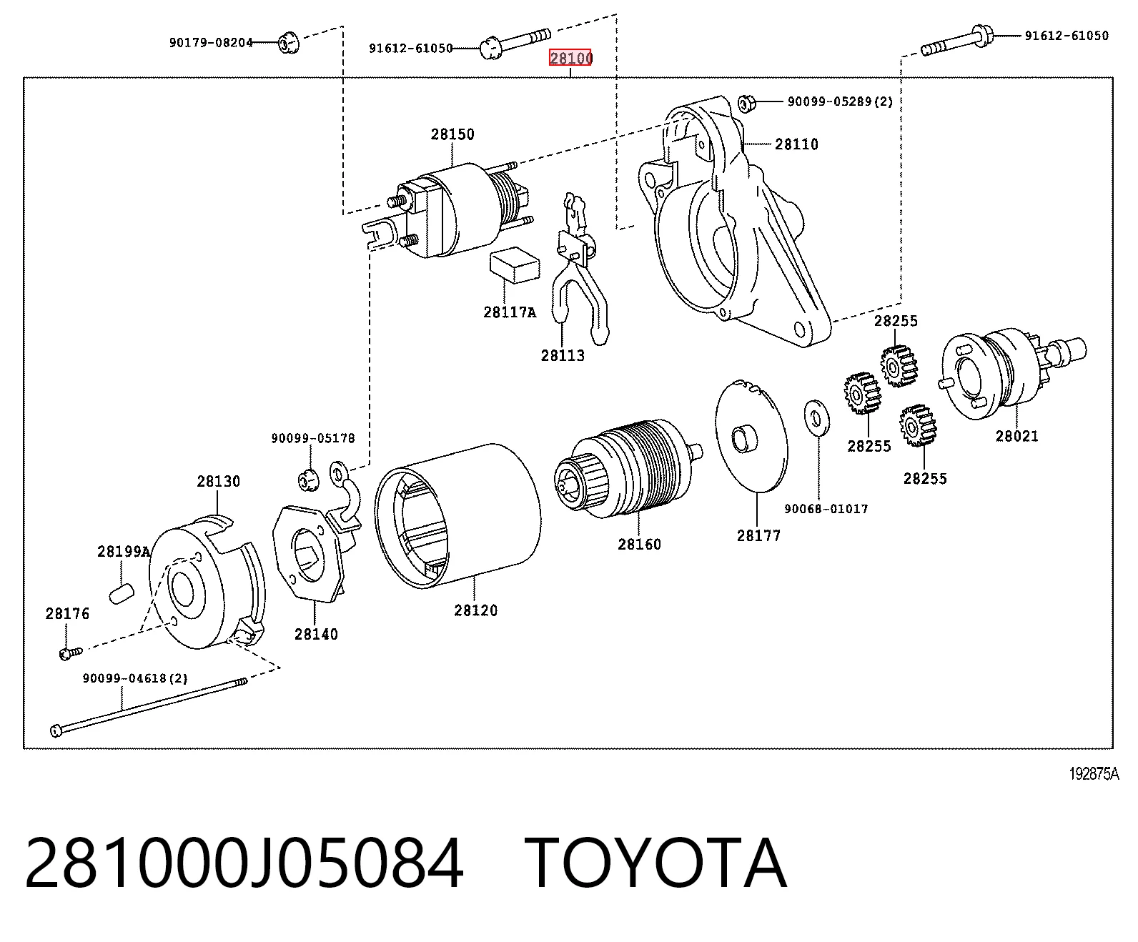 281000J05084 Toyota