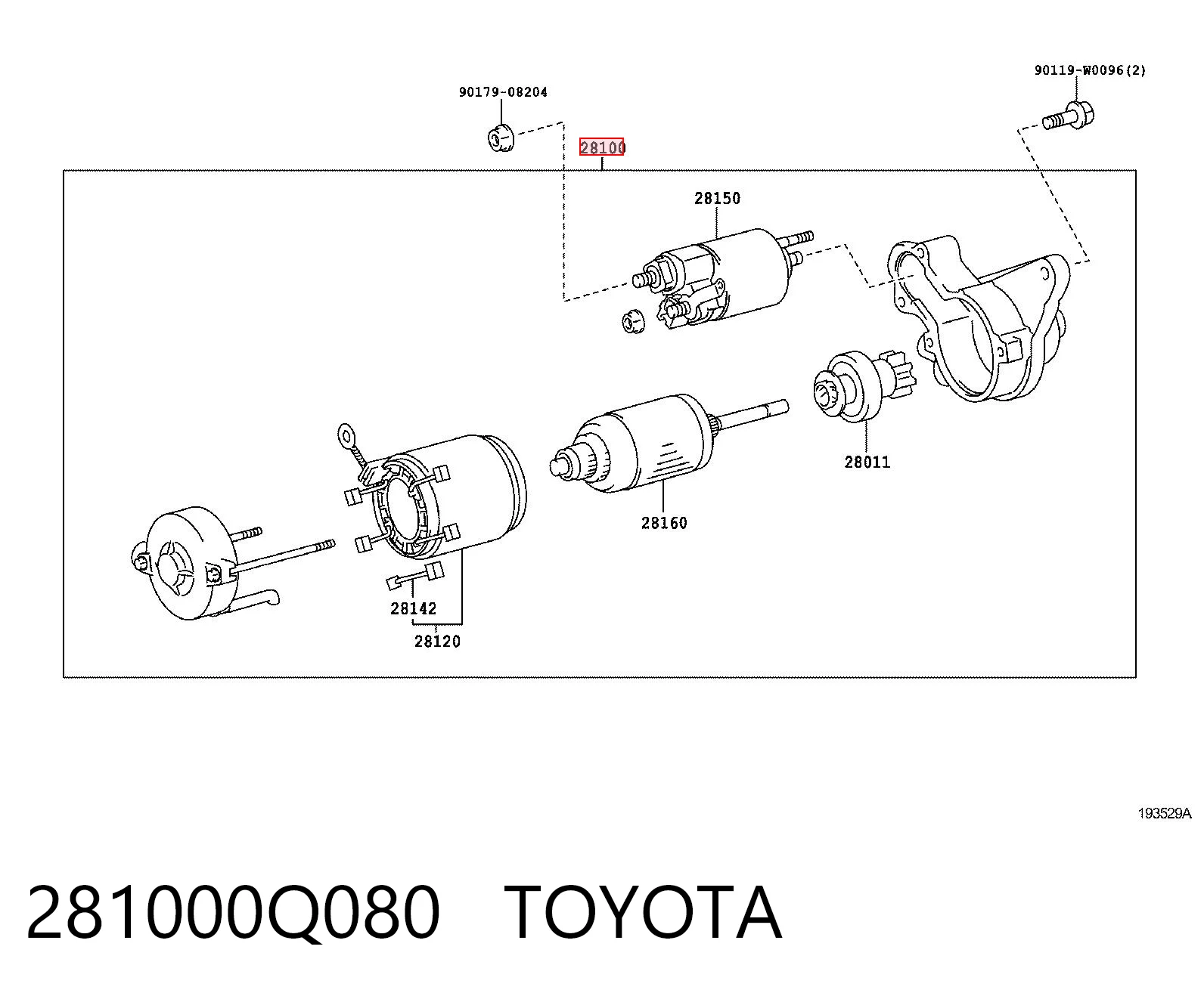281000Q080 Toyota