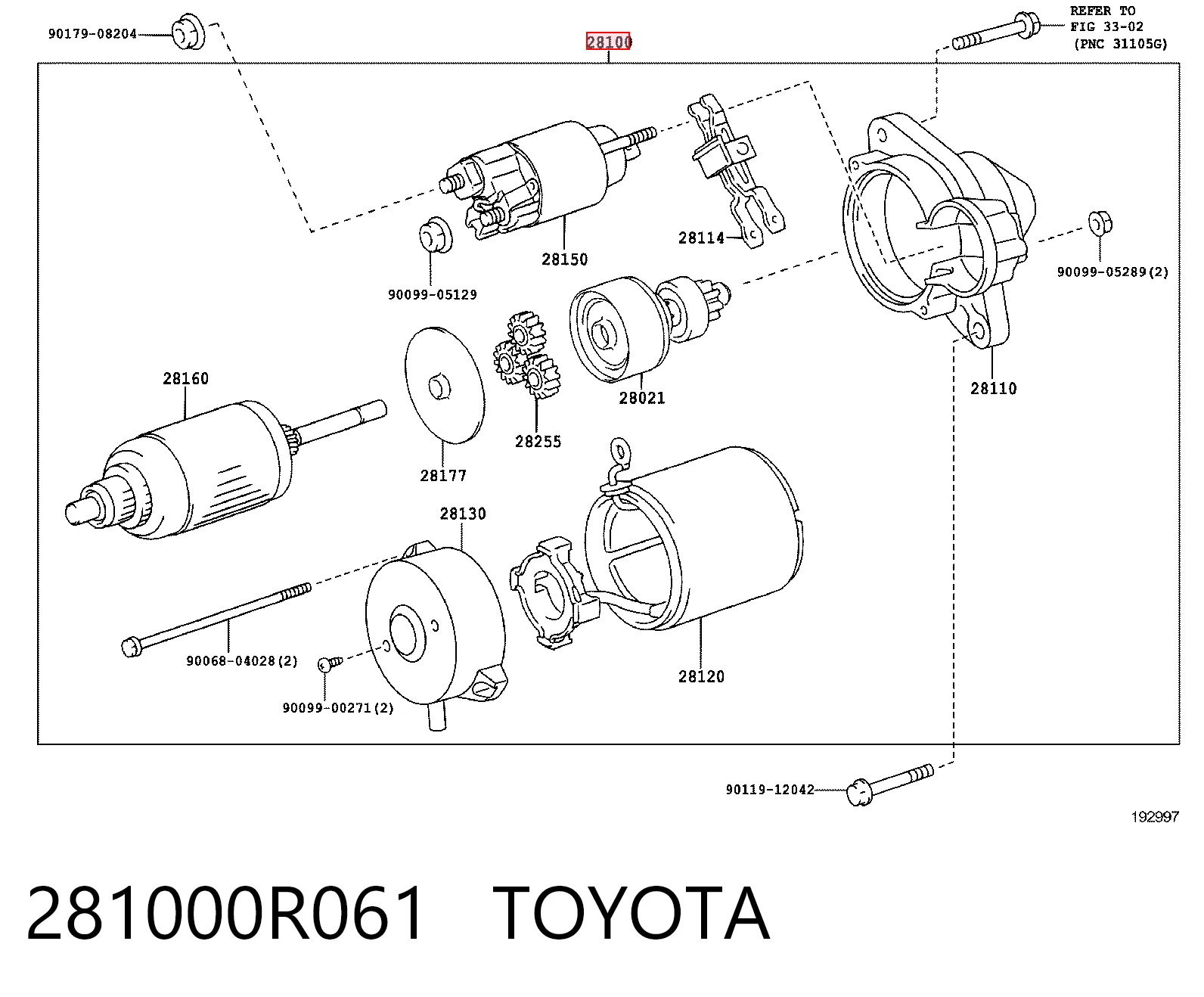Burro de arranque  Toyota Avensis  desde 87,12 €