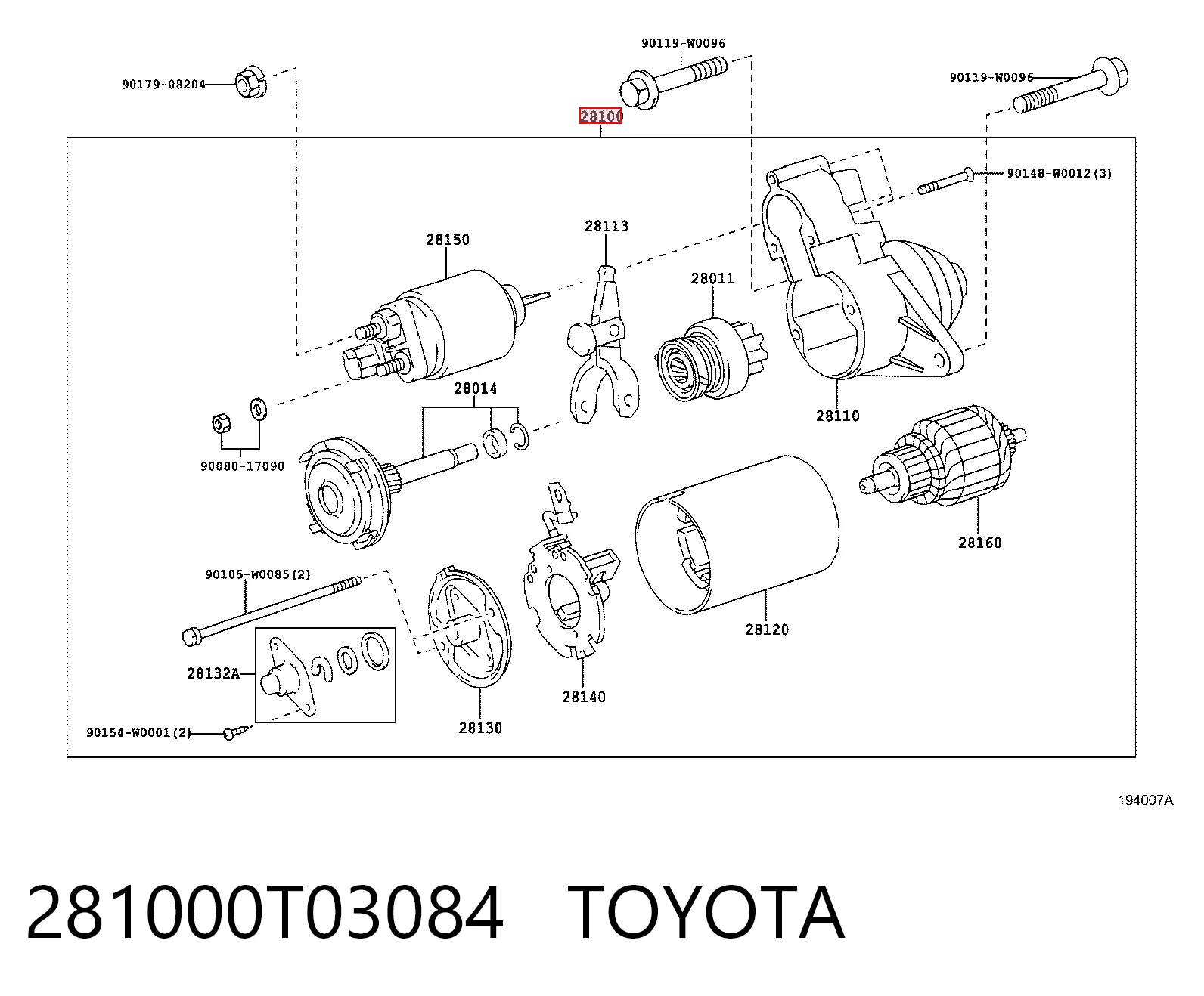 281000T03084 Toyota