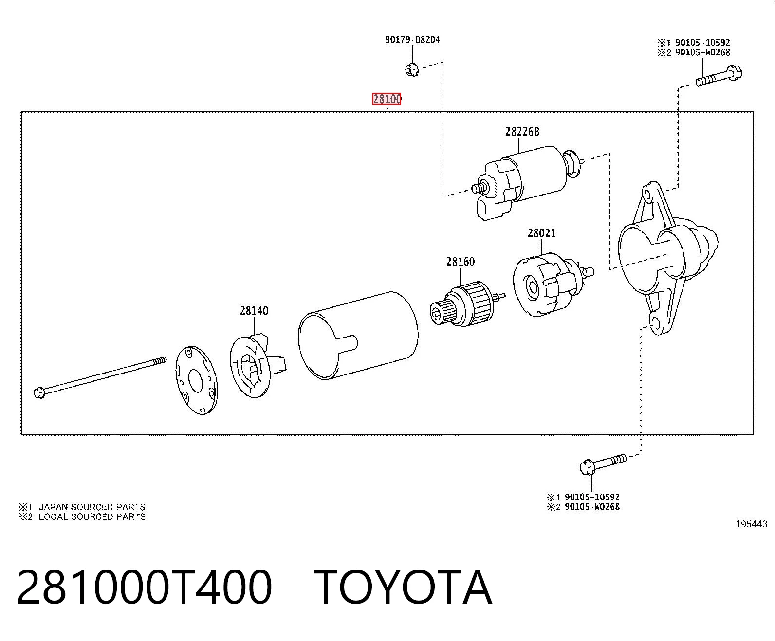 Comprar Motor de arranque Toyota Corolla  E21 a bajo precio