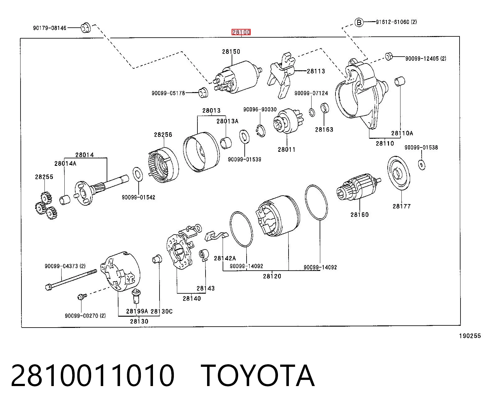Arrancador para Toyota Corolla  (E8)