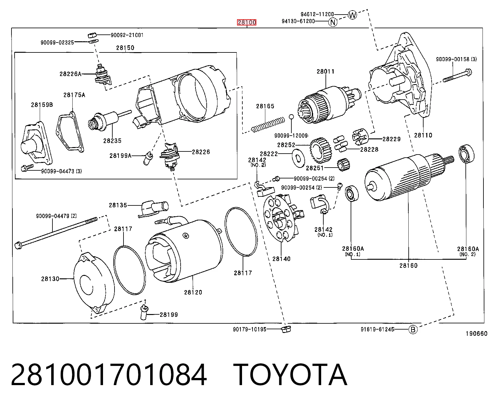 Burro de arranque  Toyota Land Cruiser 100 SUV (J10) (1998 - 2005) precio, desde 183,23 EUR