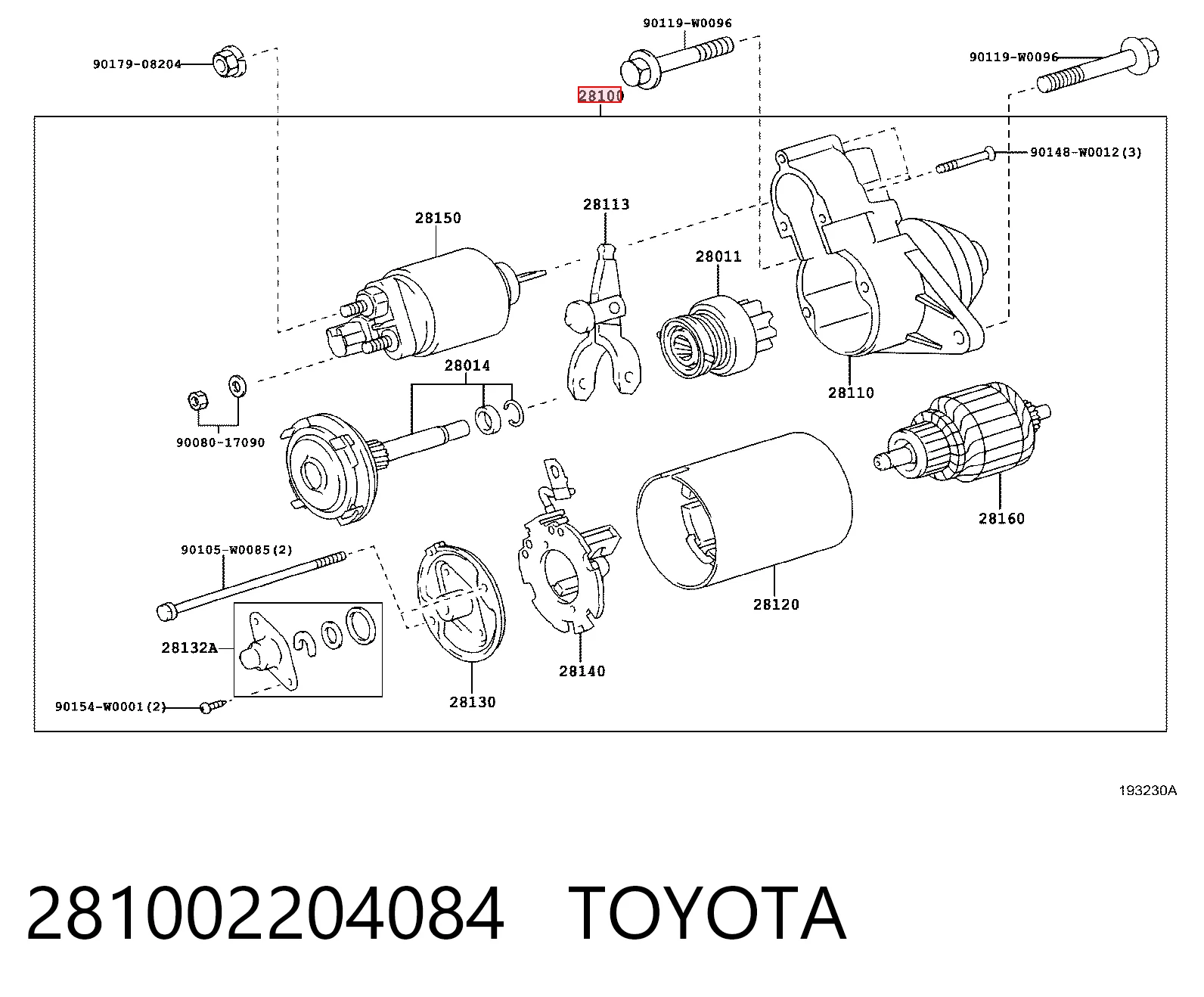 281002204084 Toyota