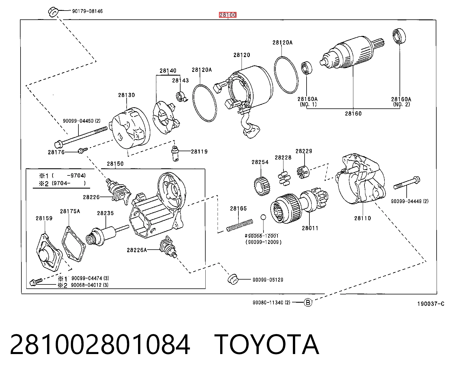 Comprar Motor de arranque Toyota Camry  V2 a bajo precio