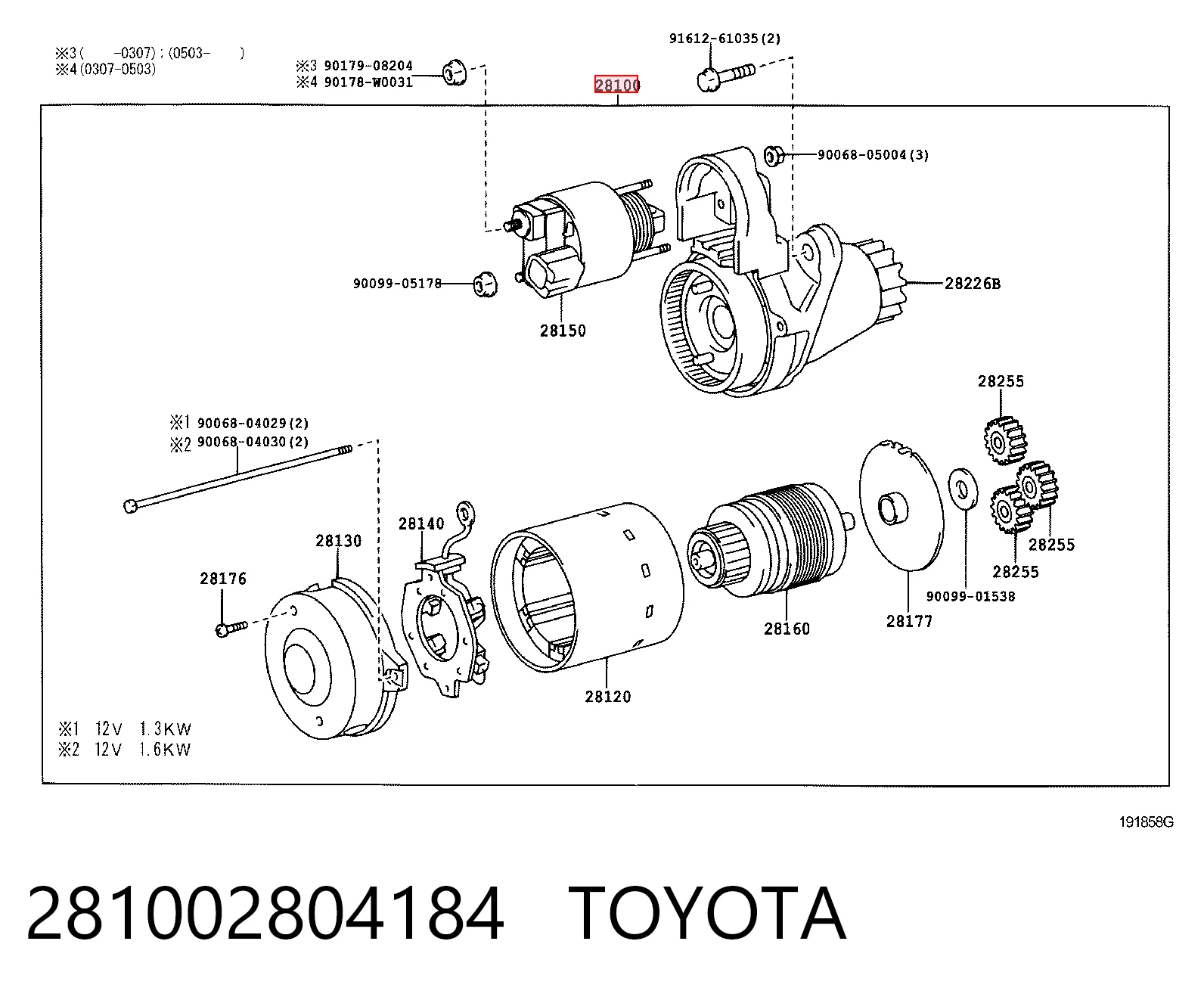 281002804184 Toyota