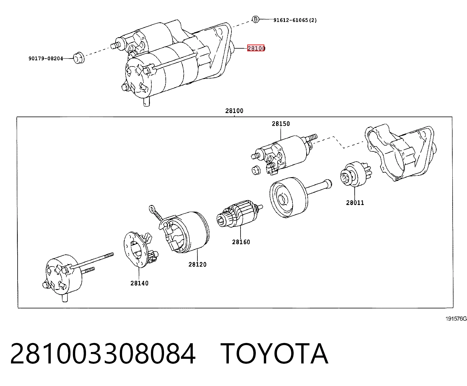 Arrancador para Toyota Yaris (SP90)