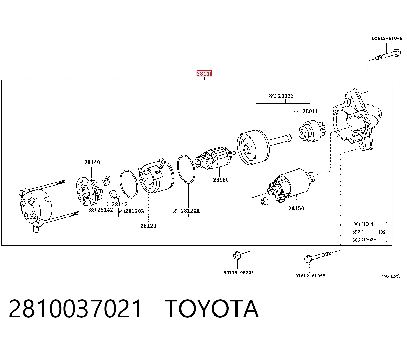 2810037021 Toyota