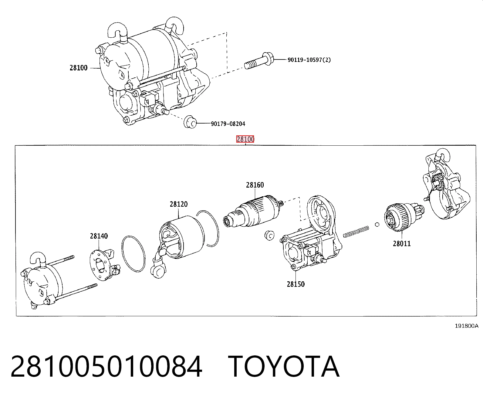 281005010084 Toyota
