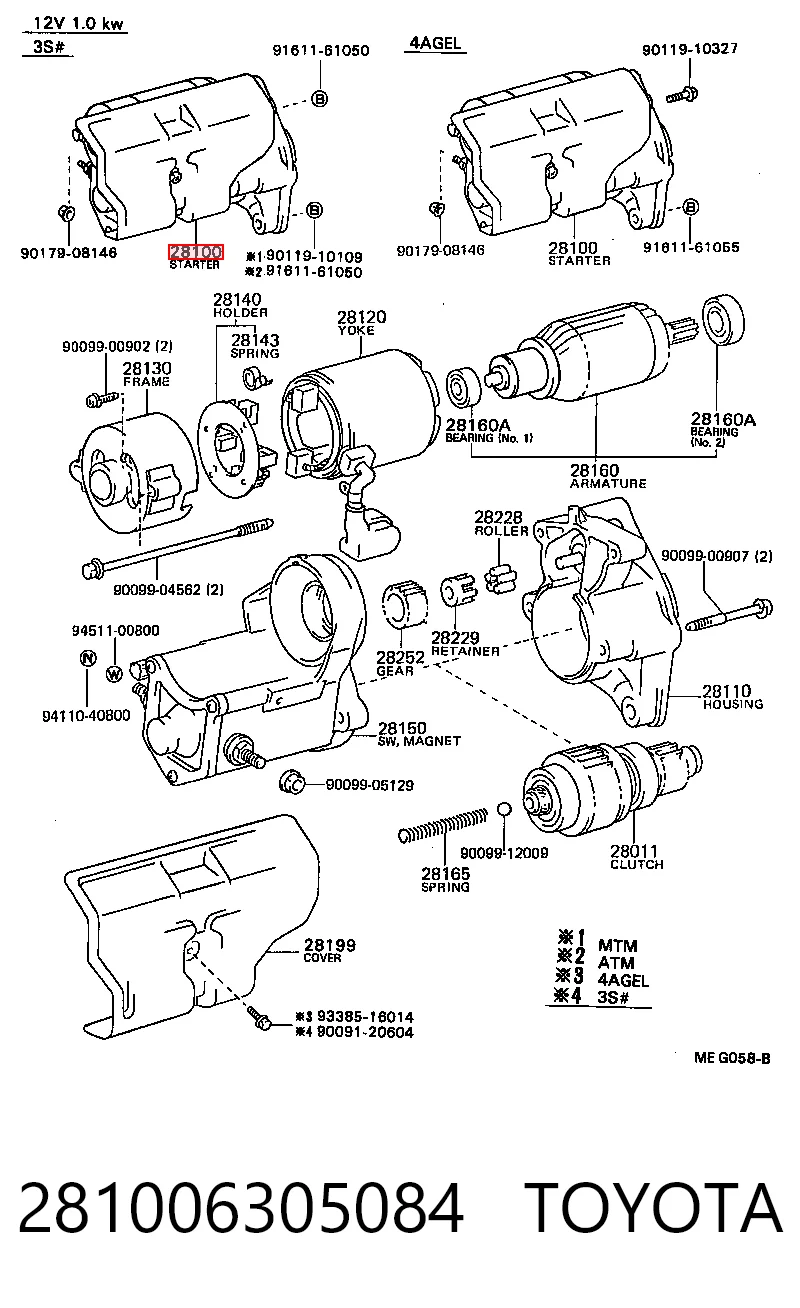 281006305084 Toyota
