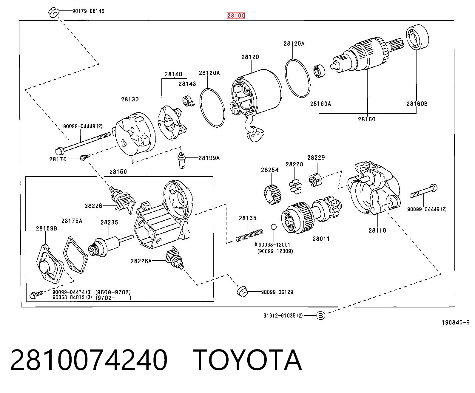 Comprar Motor de arranque Toyota Rav4  SXA1