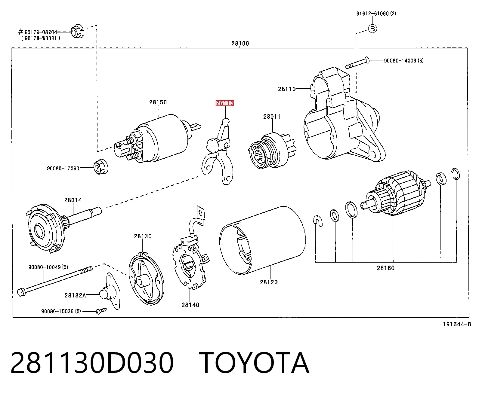 281130D030 Toyota