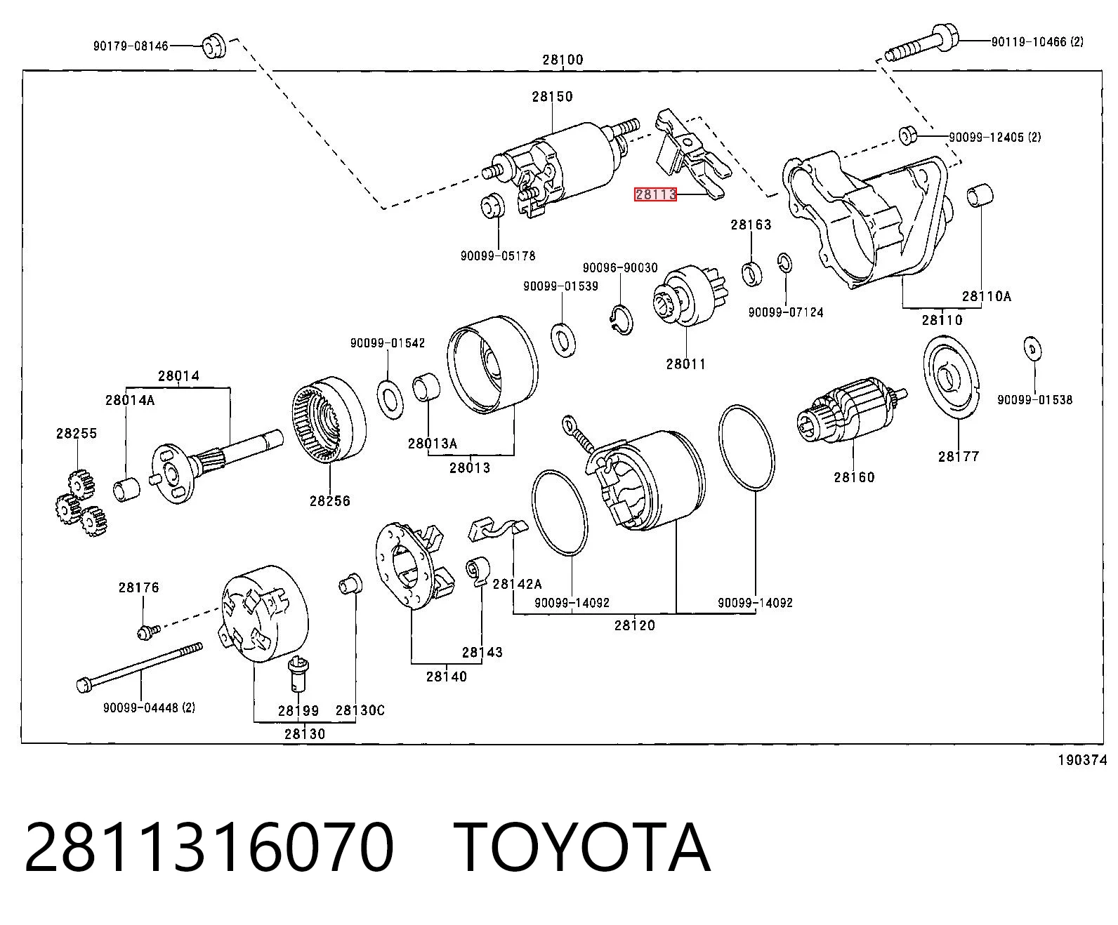 2811316070 Toyota