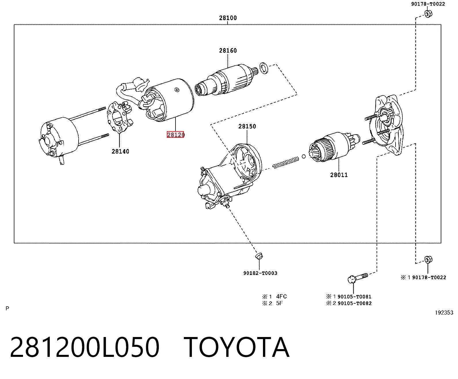 281200L050 Toyota