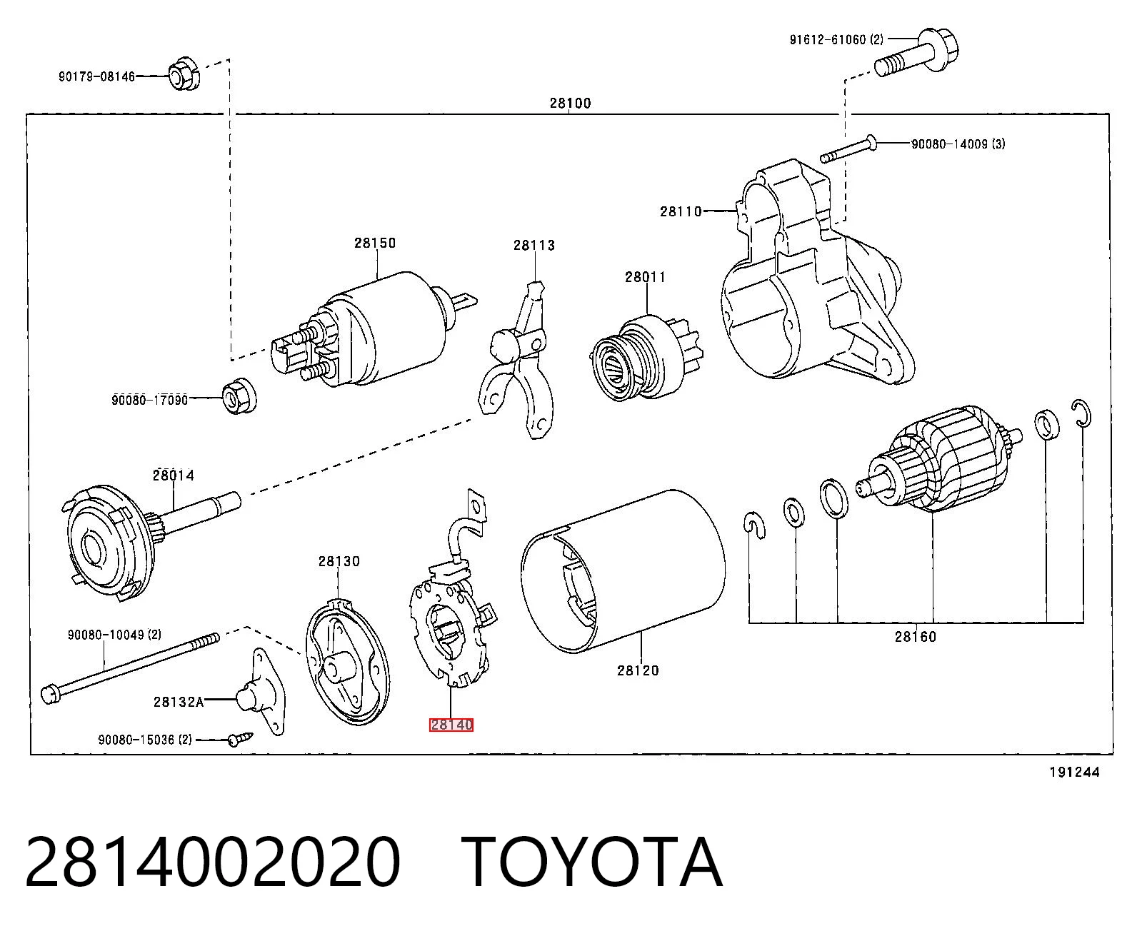 2814002020 Toyota