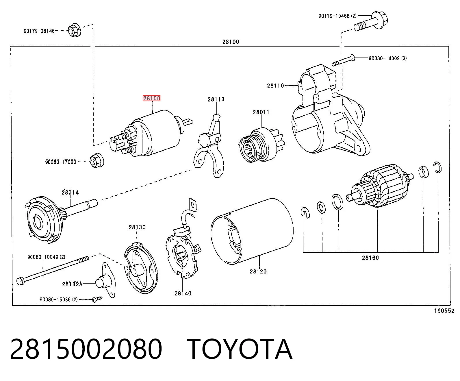 Comprar Interruptor magnético de arranque Corolla  E12