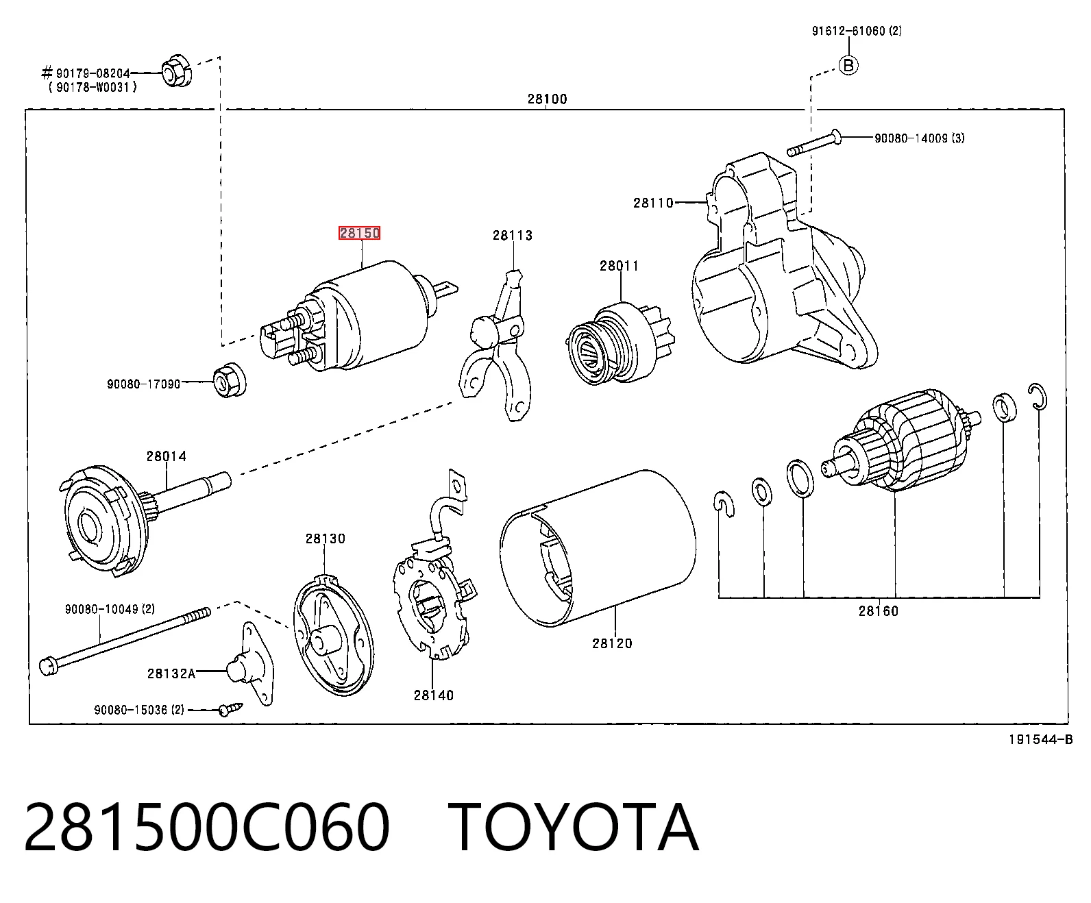 Comprar Solenoide de arranque Toyota RAV4 I XA