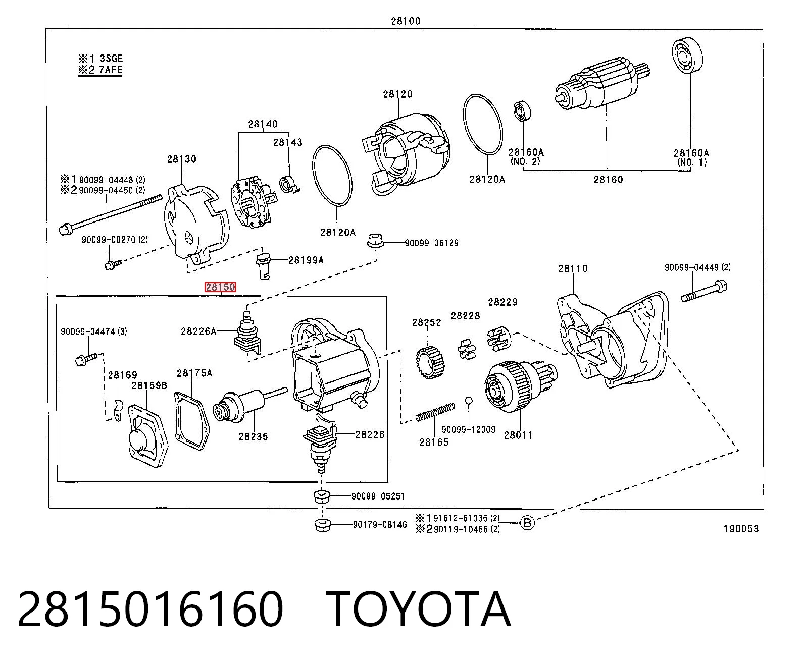 Interruptor magnético estárter Toyota Yaris VERSO monovolumen (NCP2) (1999 - 2005) precio, desde 31,77 EUR