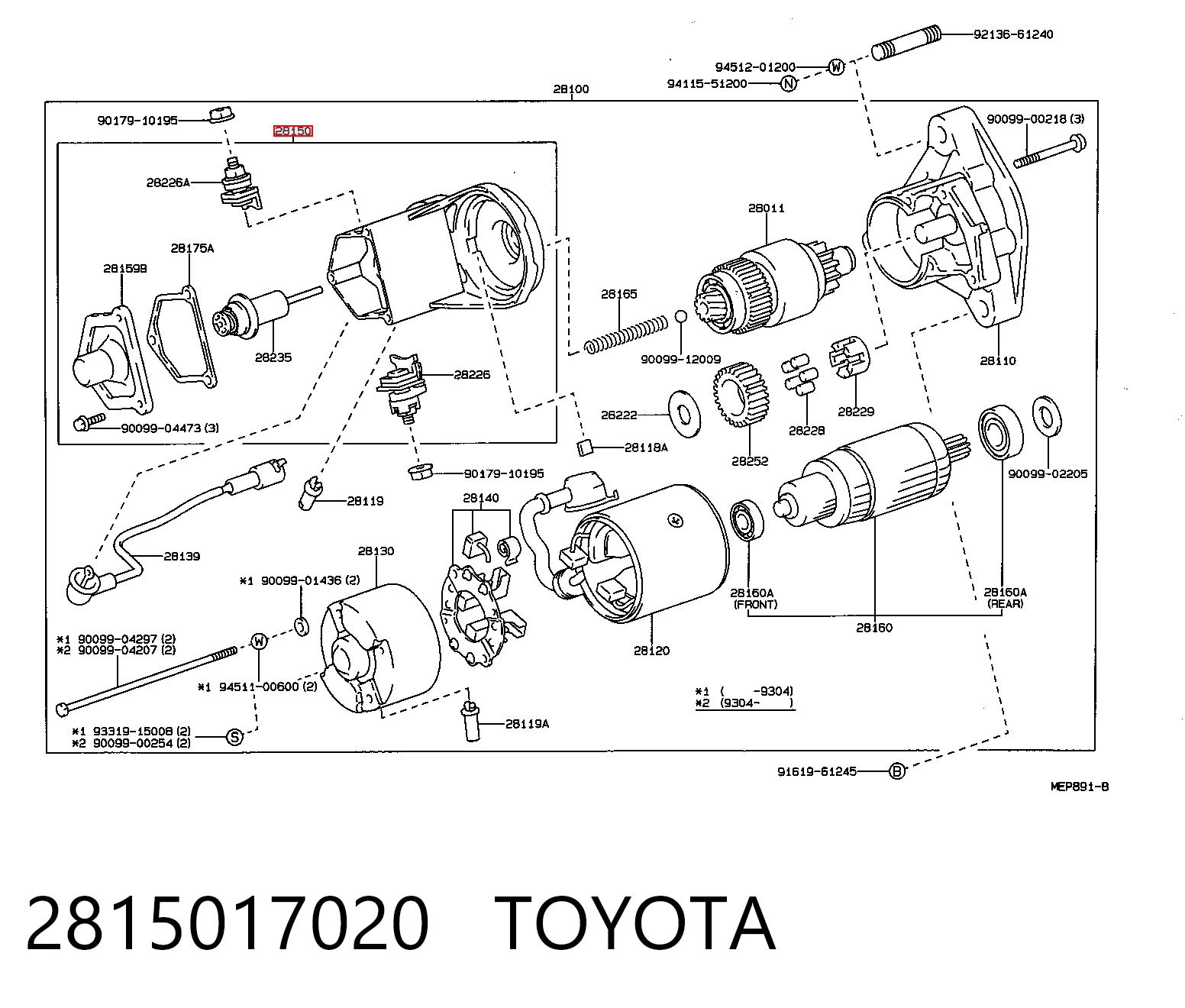 2815017020 Toyota