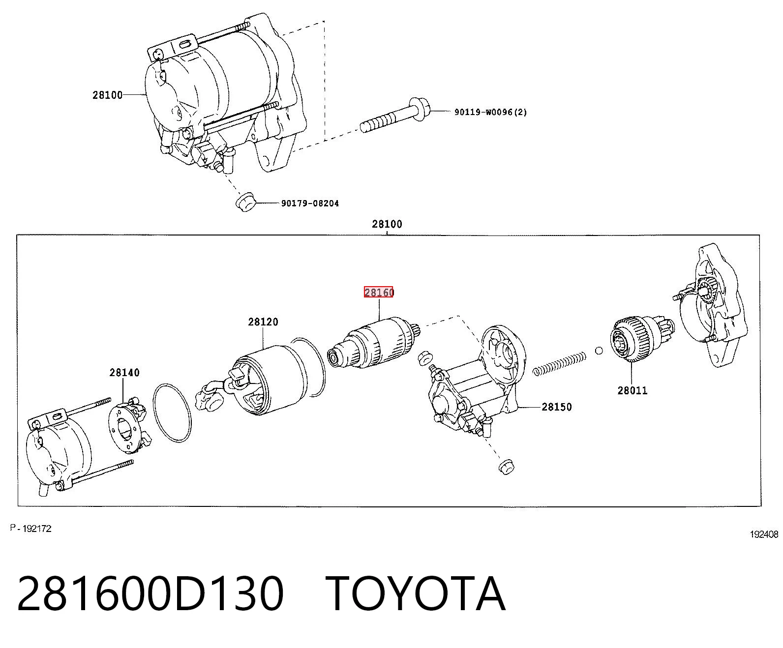 281600D130 Toyota