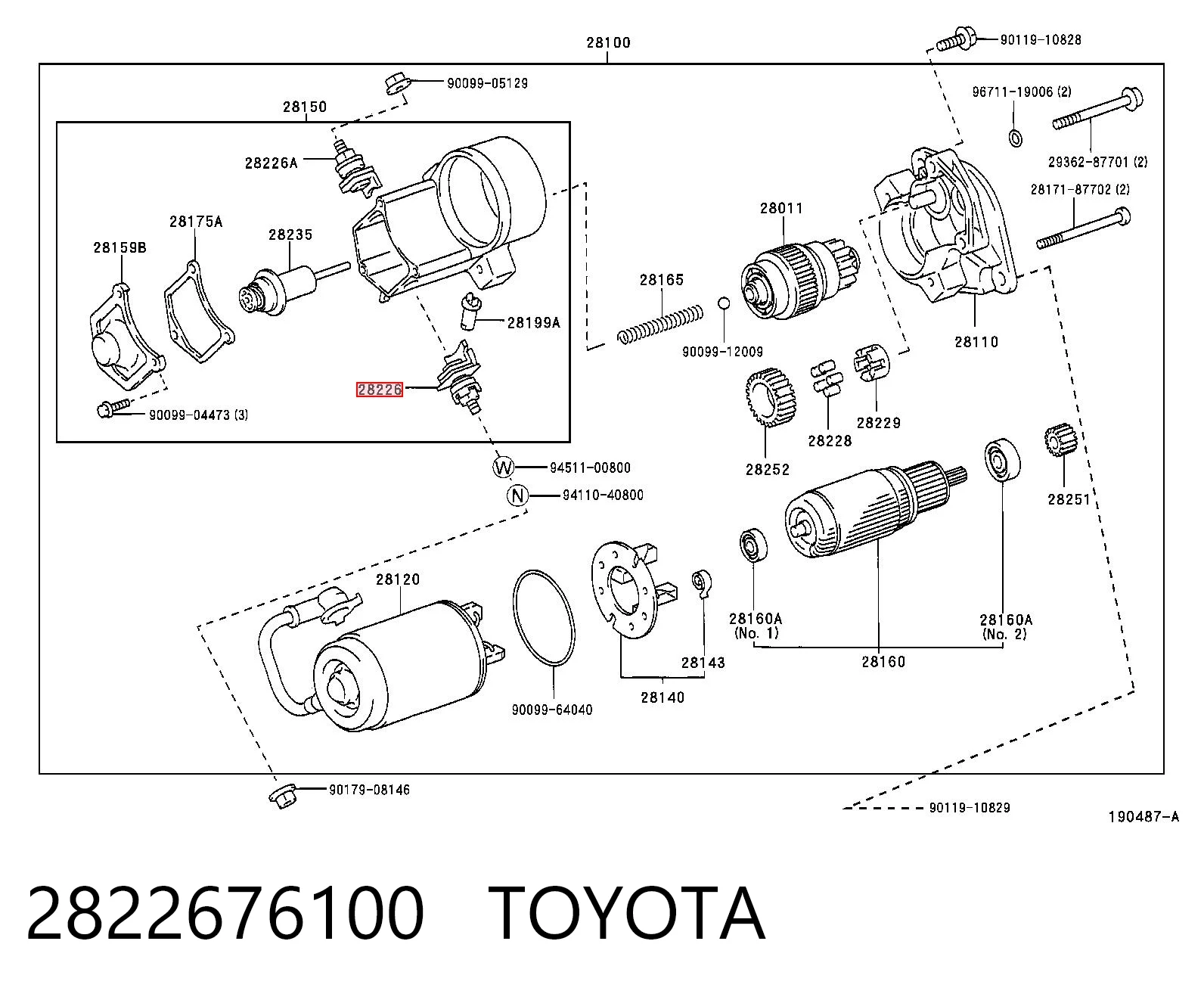 2822676100 Toyota