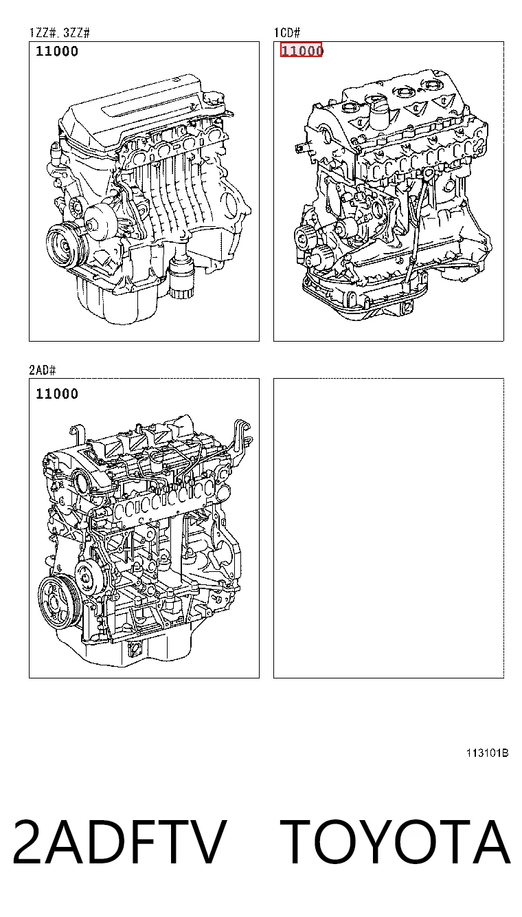 2ADFTV Toyota Motor completo