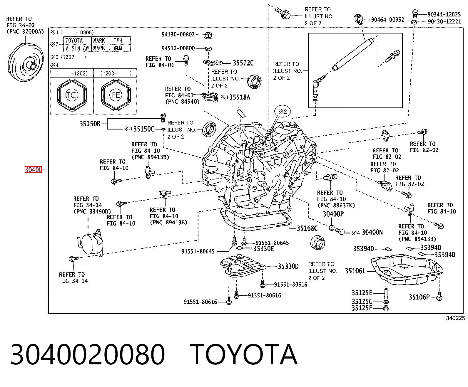 Comprar Transmisión automática ensamblada Toyota Corolla  E18 a bajo precio