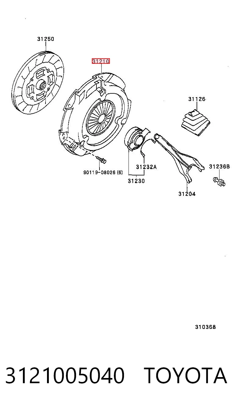 Comprar Plato de presión del embrague Toyota Corolla  R10 a bajo precio