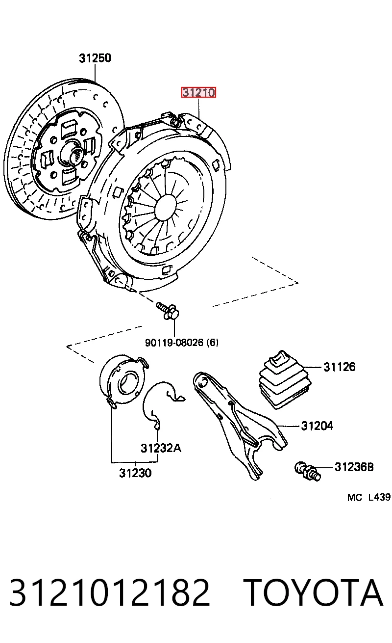 3121012182 Toyota