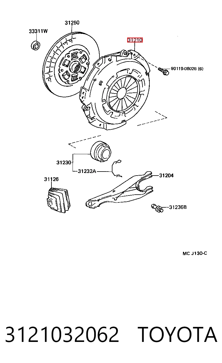 3121032062 Toyota