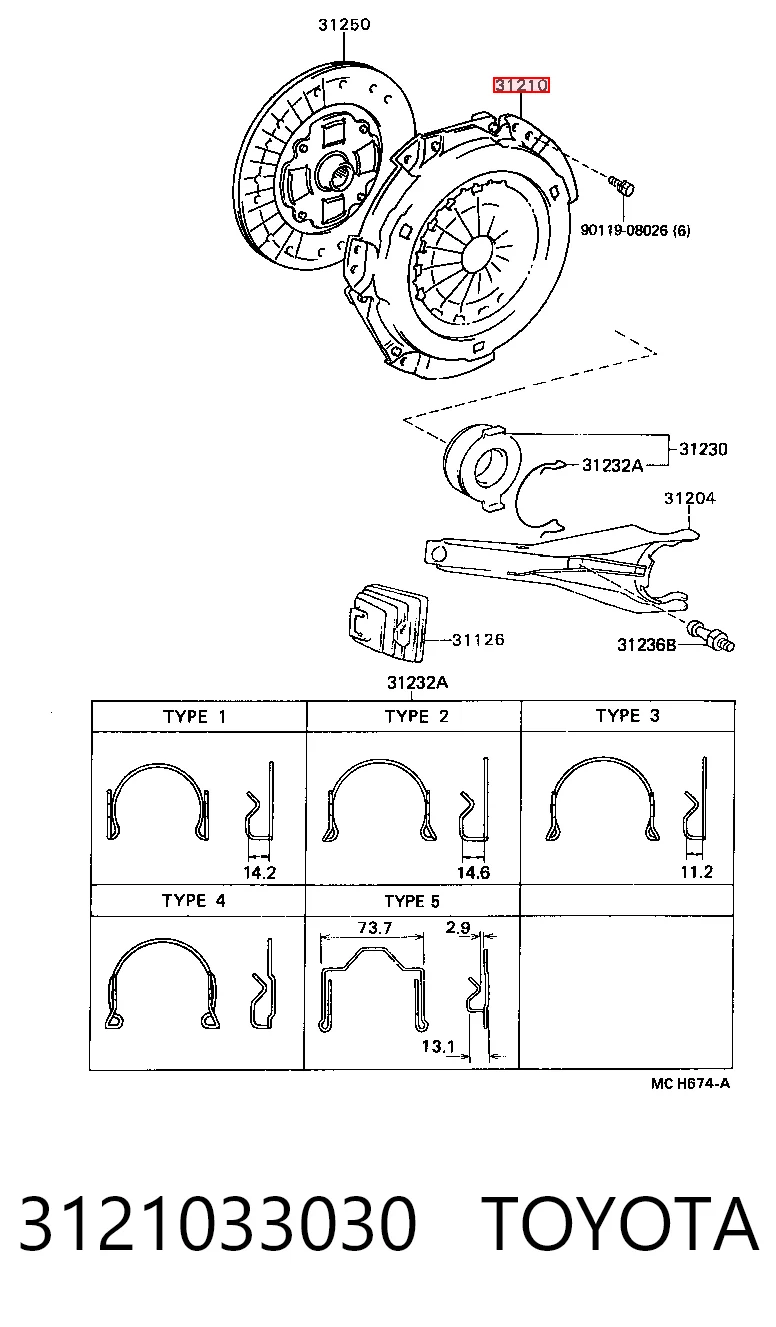 3121033030 Toyota