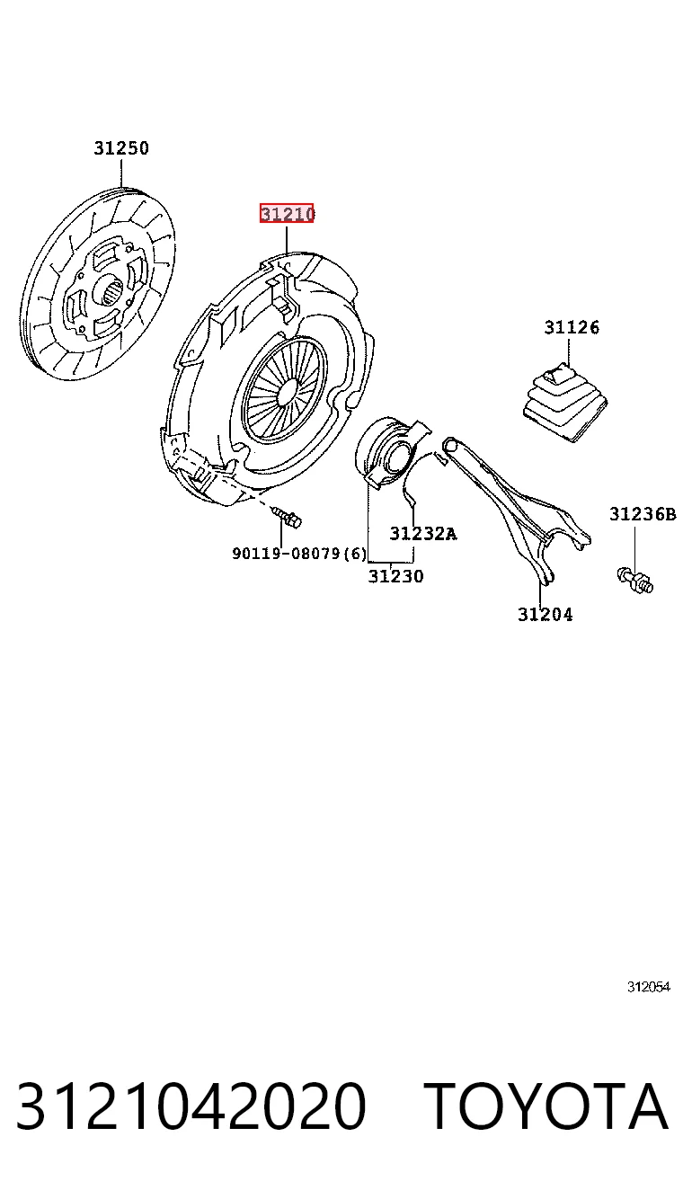 Comprar Plato de presión de embrague Toyota RAV4 III A3