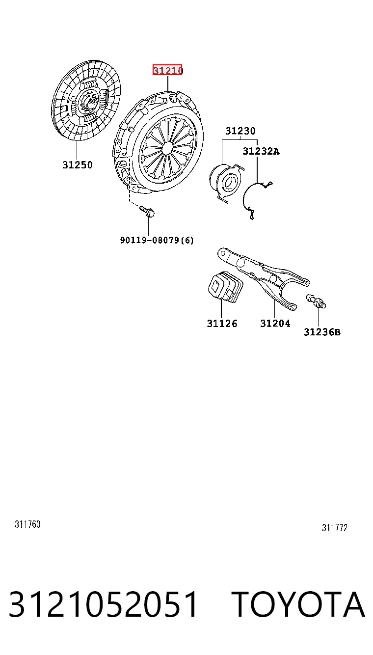 CT066 Aisin plato de presion del embrague funcion
