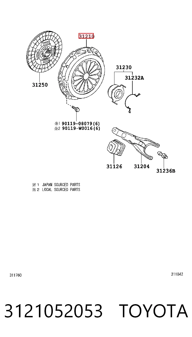 Comprar CT066 Aisin Plato de presión de embrague