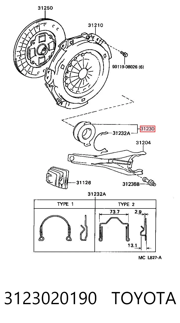 3123020190 Toyota