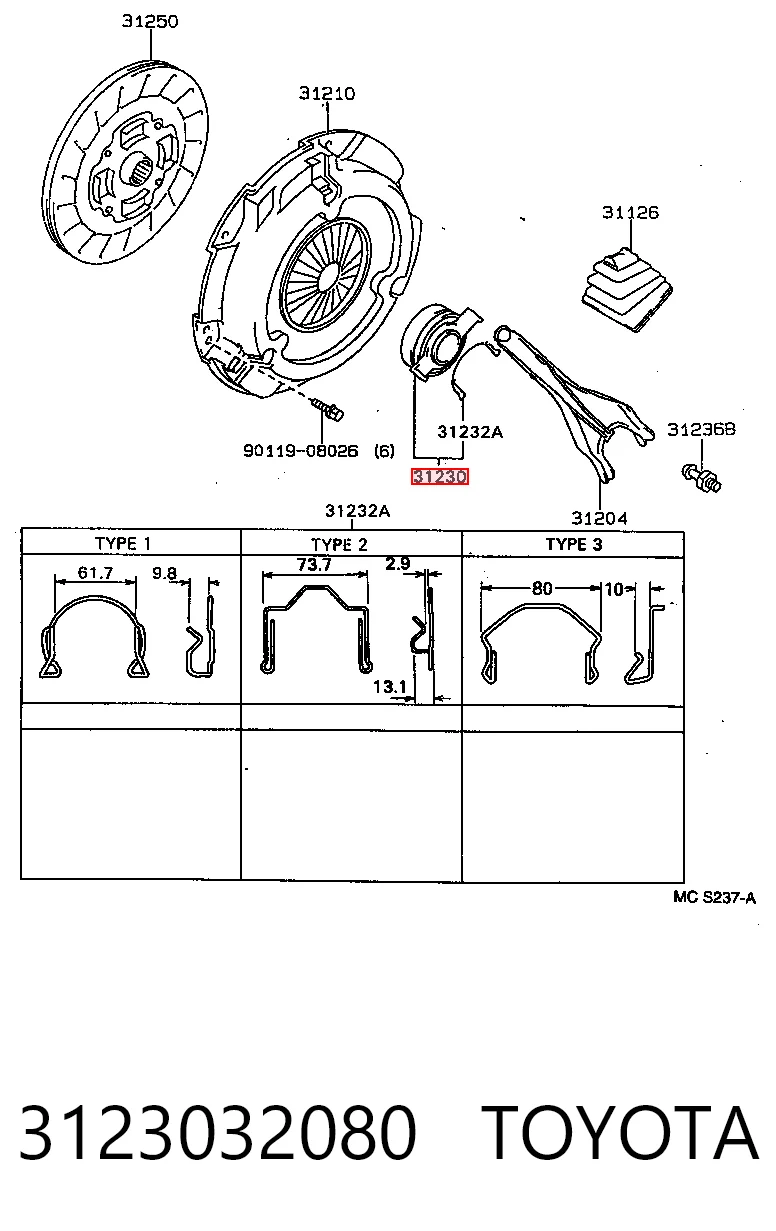 Cojinete de embrague PRB62 VALEO