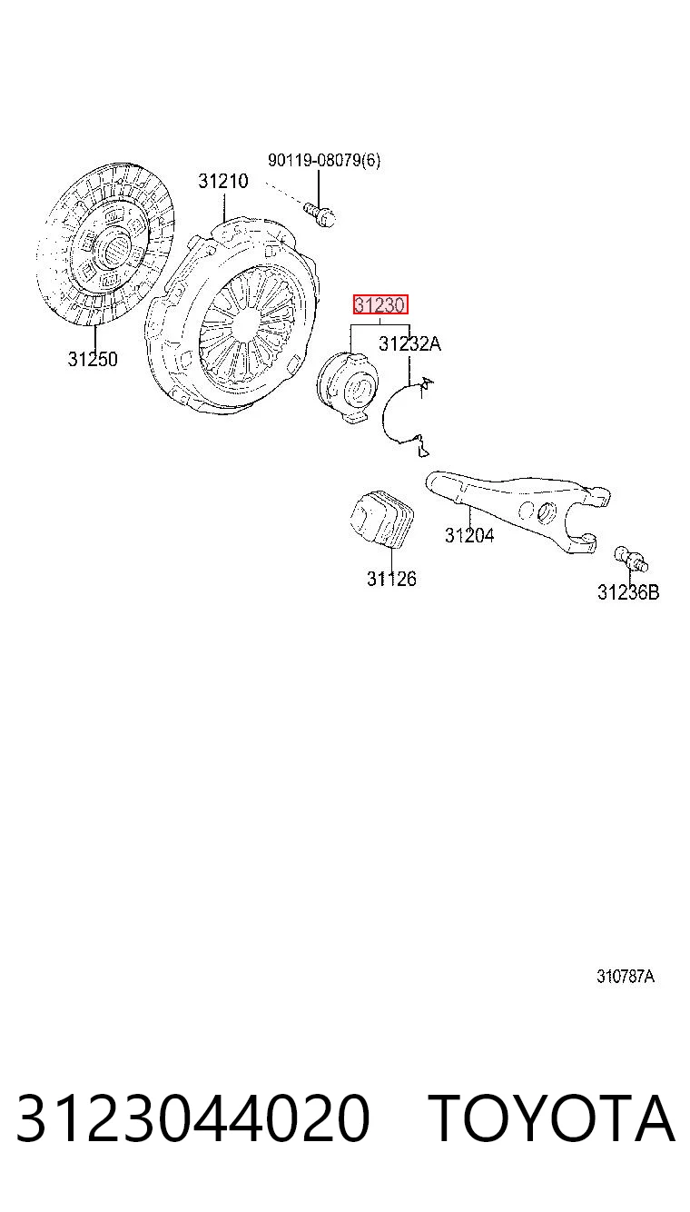 Cojinete de desembrague Toyota Avensis Verso monovolumen (LCM) (2001 - 2009) precio, desde 21,14 EUR