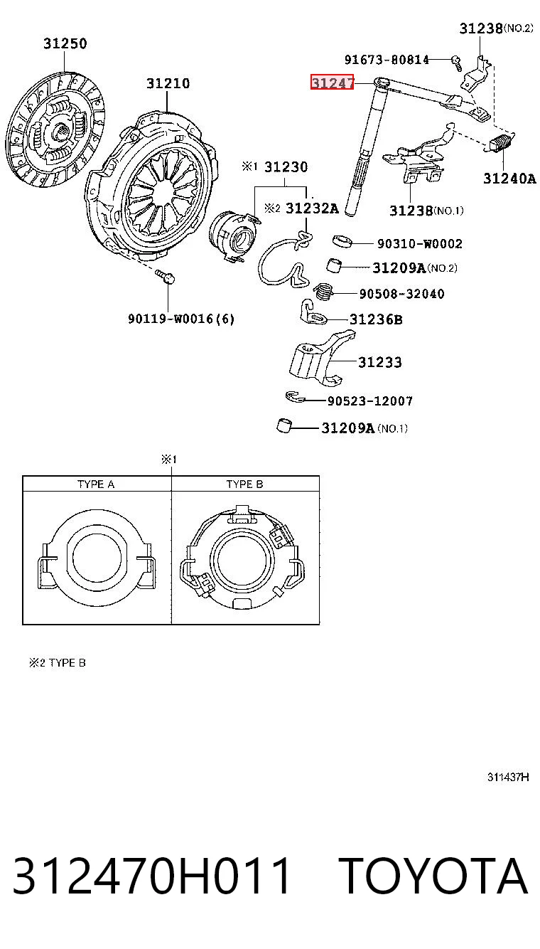 312470H011 Toyota