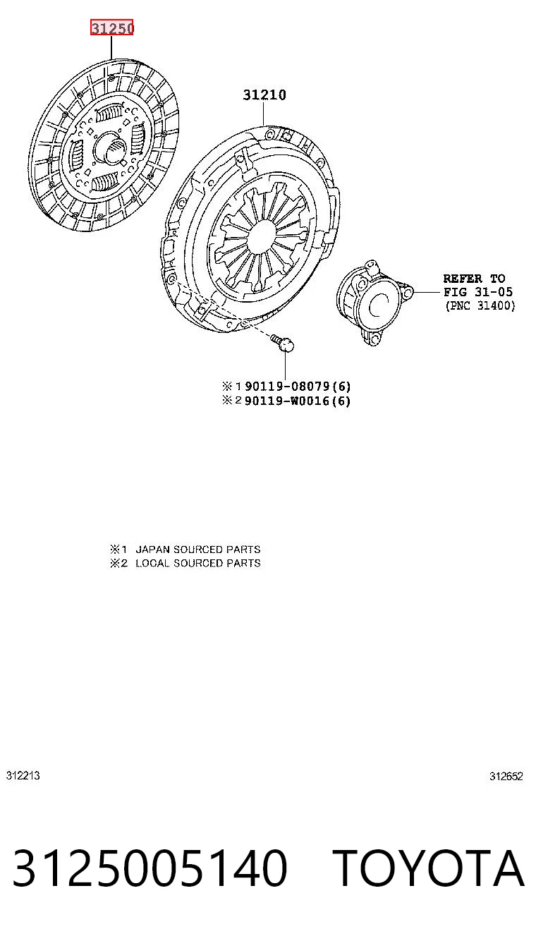 Disco de embrague para Toyota Corolla E15