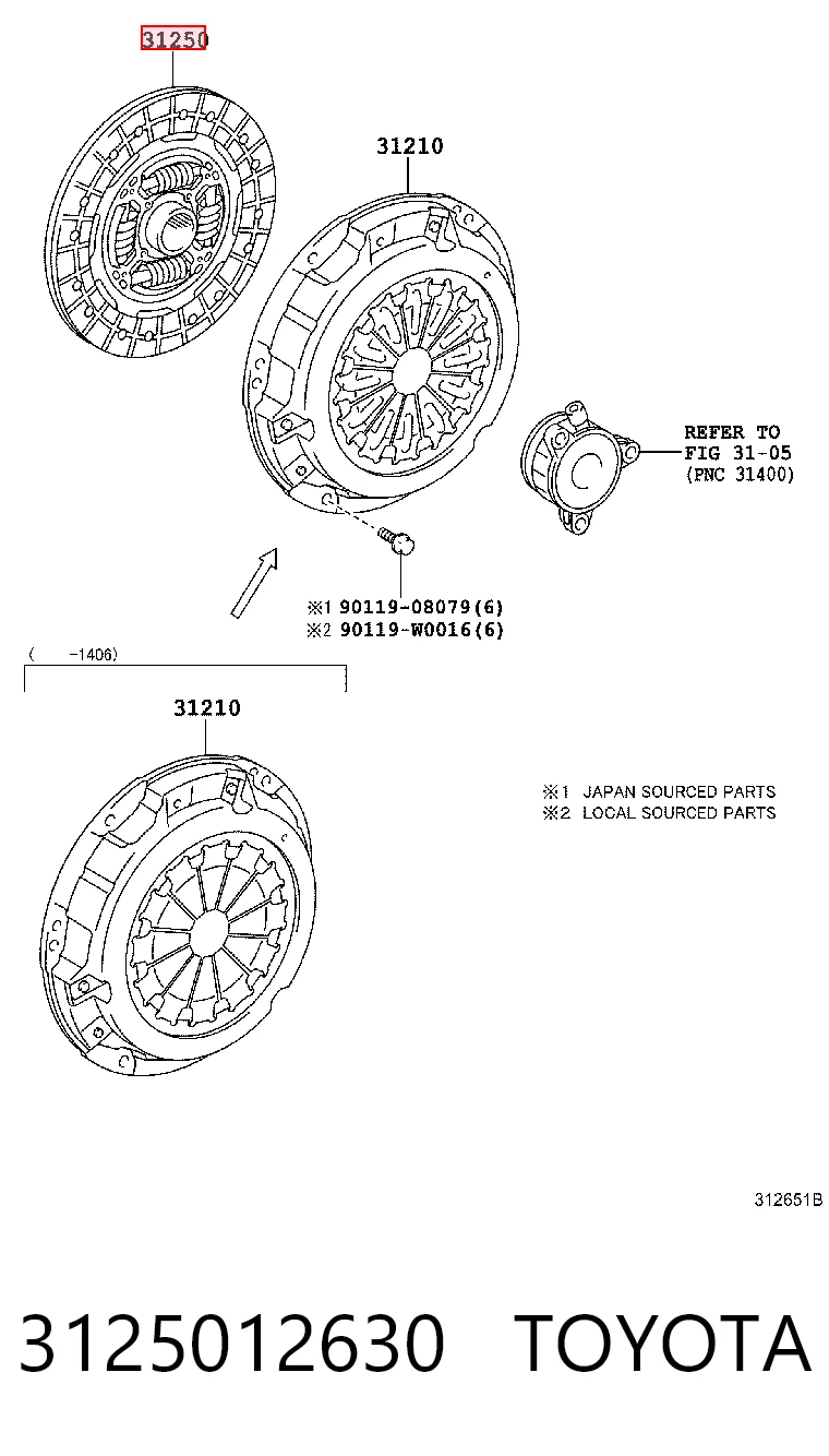 3125012630 Toyota