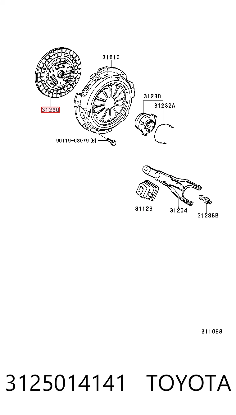 Comprar Disco de embrague Toyota Yaris  SP90