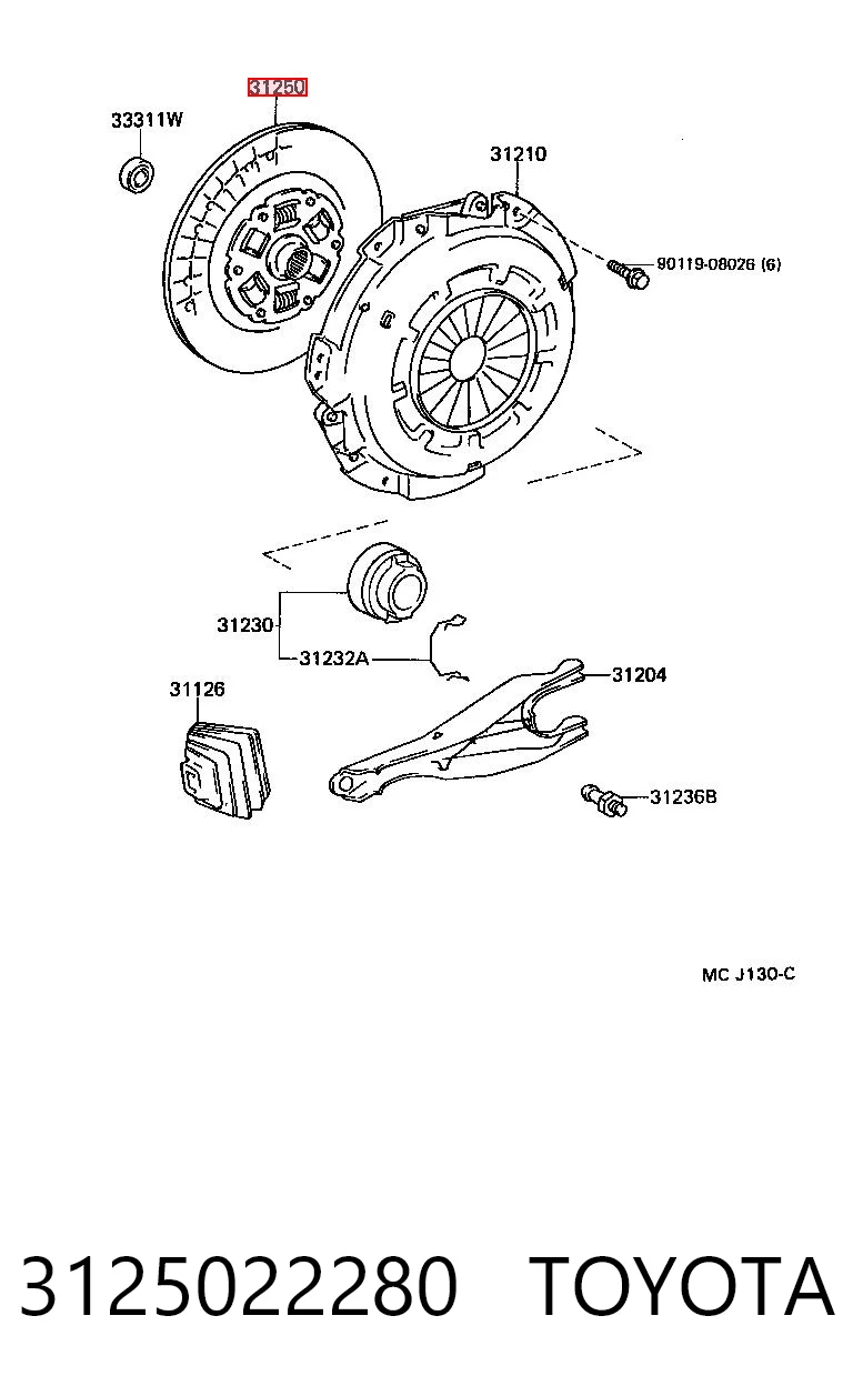 3125022280 Toyota
