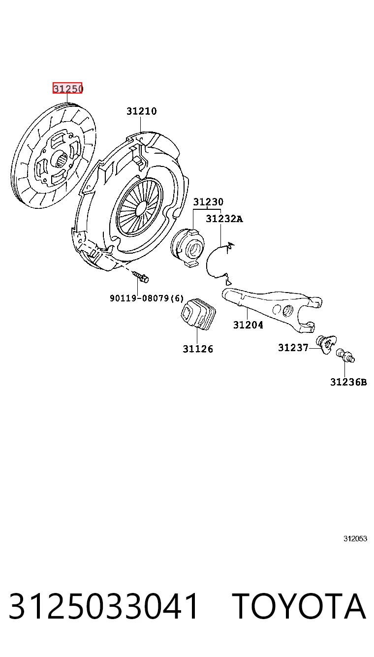 Disco de embrague para Toyota RAV4 A3