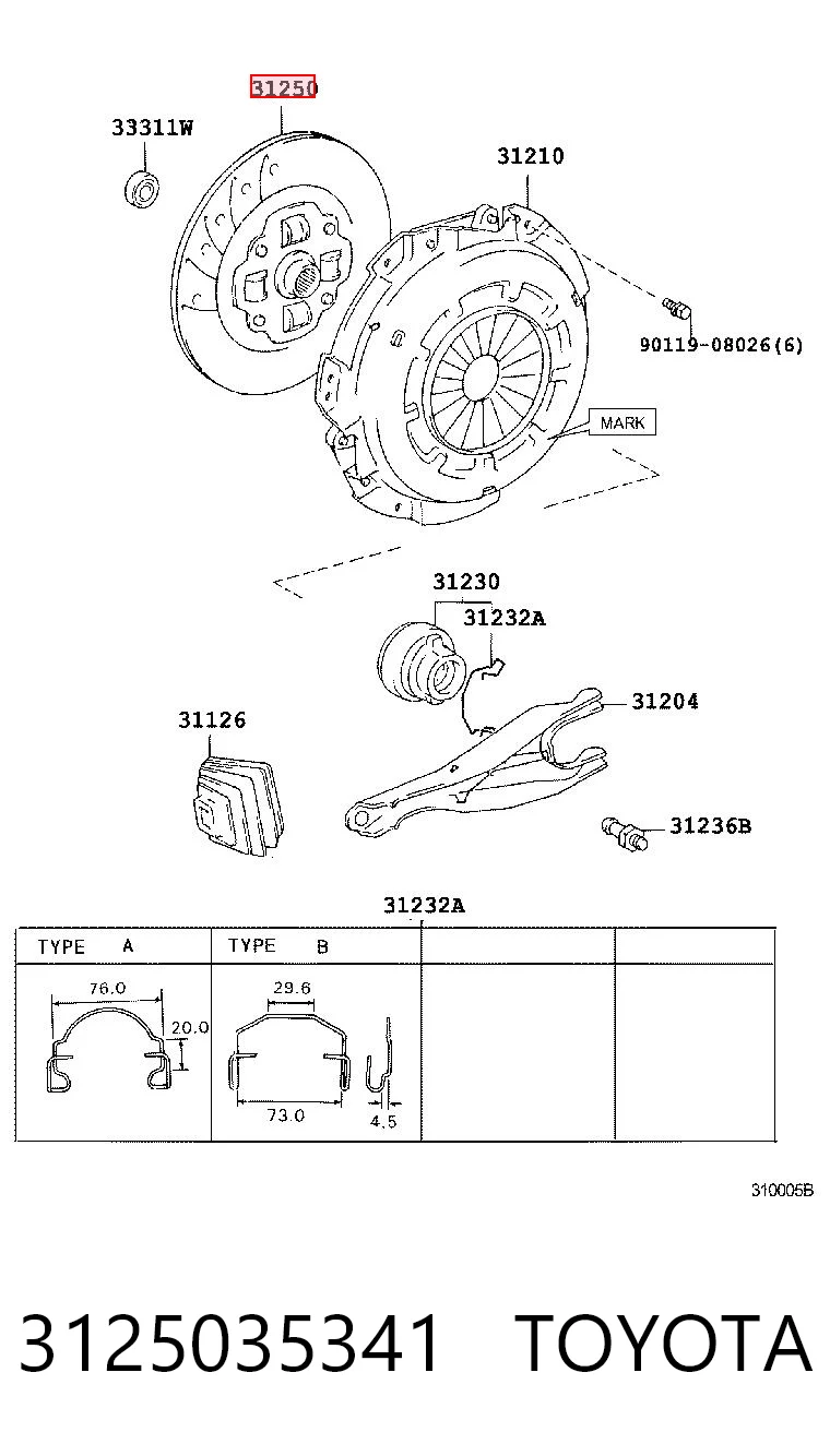 3125035341 Toyota