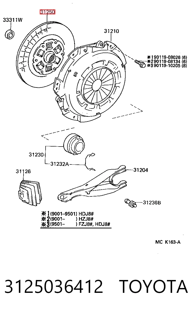 3125036412 Toyota